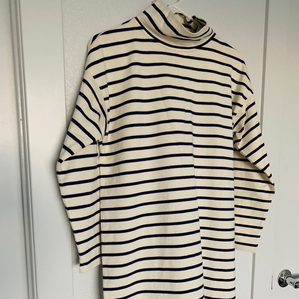 NWT Vineyard Vines Striped Funnel Neck Dress - Picture 3 of 11